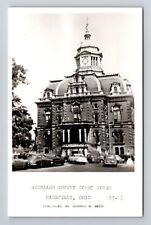 Mansfield OH-Ohio RPPC, Richland County Court House, Vintage c1950 Postcard picture
