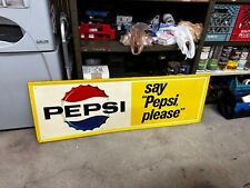 Vintage 1960s Pepsi Say Pepsi Please Sign picture