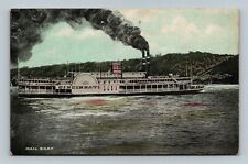  Postcard - Mail Boat Cincinnati Ohio Steamship Unposted  picture