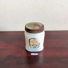 Vintage Cold Cream White Glass Jar Rare Decorative Collectible Props G529 picture
