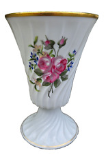 Vintage Limoges Haviland Floral Spiral Goblet Vase picture