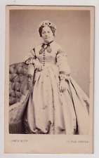 Jamin CDV in Paris - Quality Lady Standing Portrait - Vintage c.1869 picture