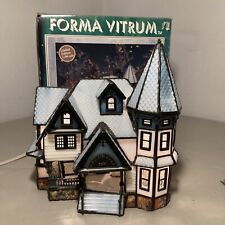 RARE Forma Vitrum Edgewater Inn Hotel B&B Stained Glass House *see Damage 11305 picture
