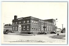 c1930's Memorial City Hall Cars Sigourney Iowa IA RPPC Photo Vintage Postcard picture