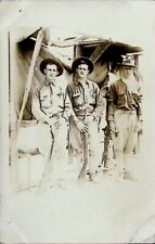 Members of 2nd Cavalry in Camp, Fort Bliss, Texas TX - c1913 RPPC picture