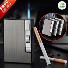Multifunction Cigarette Case With Lighter 10pcs Windproof Torch Gas Lighters picture