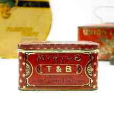 Vintage T&B Renowned Myrtle Cut Half Pound Tobacco Tin picture