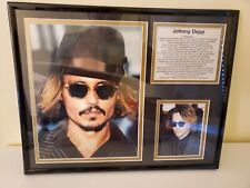Vintage Johnny Depp Photo Filmography Framed 11 x 14 picture