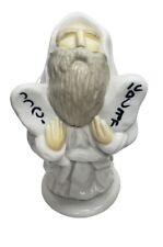 Vintage Judaica Moses With Tablets Ceramic Statue By Jessie B. picture