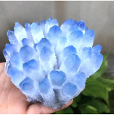 New Find Blue Phantom Quartz Crystal Cluster Mineral Specimen Healing 300g+/1pcs picture