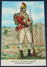 Private, Light Co., 46th British Regiment Postcard - Artist Signed A.R. Cattley picture