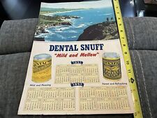 1951-1952 Dental Snuff Calendar 15”x10” picture