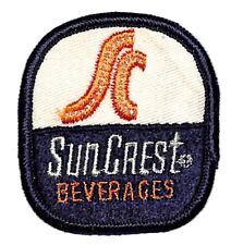Sun Crest Beverages Embroidered Soda Patch c1950's-60's VGC Scarce picture