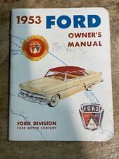 1953 Ford Owner's Manual Original picture