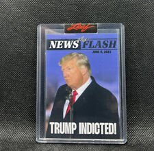 DONALD TRUMP NEWS FLASH INDICTED LEAF 2023 #NF-DT1 CARD RARE /269 JUNE 8, 2023 picture