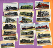 1936 W.D. & H.O. WILLS CIGARETTES RAILWAY ENGINES 25 TOBACCO CARD LOT picture