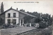 ST-MICHEL-DE-CHAVAIGNES - La Gare The Train Station Postcard - France picture