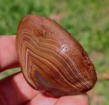 LAKE SUPERIOR AGATE, 3.8OZ OUTSTANDING CLASSIC CANDY BANDING  DISPLAY AGATE picture
