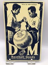 D&M Baseball Goods Metal Advertising Sign Draper & Maynard Plymouth NH New (58) picture