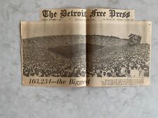 Detroit Free Press picture - Michigan Football Stadium, October 3, 1959 picture