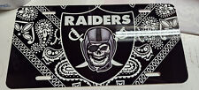 NFL Oakland Vegas Raiders Nation Aluminum License Plate Insert Bandanas 3 colors picture