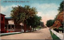 Alliance Ohio OH West Main Street Homes Stark County  c1910s  Postcard picture