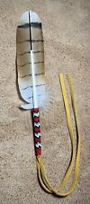 Native American Sioux Beaded Imitation Red Tail Hawk  Feather picture