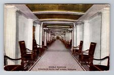 Chicago IL-Illinois, Marble Corridor, Congress Hotel, Vintage c1910 Postcard picture