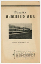 Vintage Dedication Bremerton Highschool 1945 WA Northwest picture