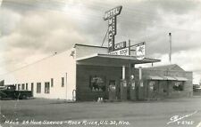 c1950 Mobil Gas Station, Rock River, Wyoming (Sanborn) Real Photo Postcard/RPPC picture