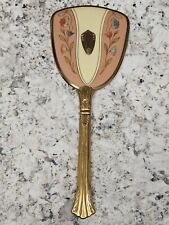 Beautiful Vintage gold and floral vanity mirror Art Deco Mirror Vinatge 1930's? picture