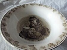 Bruce Bainsfather for Grimswade Bowl Old Bill Cartoon Plum & Apple  WW 1 picture