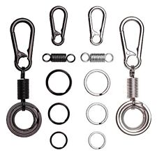 Keychain Clip Carabiner 4pcs Key Chain Snap Hook with 4pcs Spring and 12pcs F... picture