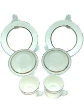 Wedgwood VERA WANG Infinity Cup & Saucer 2P Set White Ceramic Pre-owned H2.4 picture