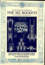 1925 PAPER AD The Six Rockets Acrobats Hubbard Mules Circus Act 12