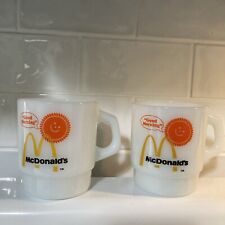 Vintage McDonald’s Fire King  Anchor Hocking mugs set of 2 great condition picture