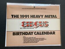 Heavy Metal Birthday Calendar - Circus picture