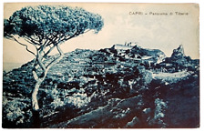 Vintage Postcard Capri Villa Tiberio Tourist Attraction Village in Italy 1931 picture