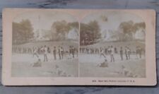 1880's Baseball Game at Boston Common Stereoview RARE picture