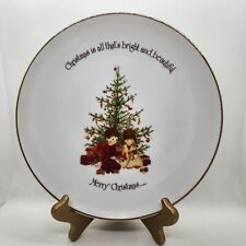 Vintage Holly Hobbie Commemorative Edition Merry Christmas Plate 10.5” picture