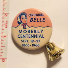Centennial Belle Moberly Centennial 1966 bell Lapel Badge Hat Vest Pin Souvenir picture