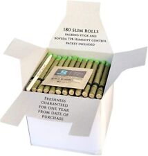 King Palm | Slim Size | Natural | Organic Prerolled Palm Leafs | 180 Rolls picture