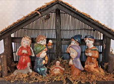 Vintage Bealls Palais Royal~Nativity Set with Stable 10 PC, Excellent Condition picture