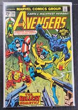 AVENGERS#144 VF/VF+ 1975 FIRST HELLCAT MARVEL BRONZE AGE COMICS picture