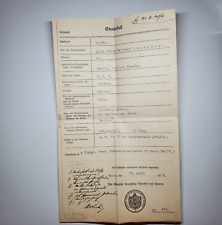 WW1 German Prussian Passchendaele solider death certificate Royal Infantry 1917 picture