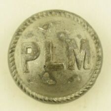 1850s-60s PLM Paris France Railway Uniform Button Authentic Original B10 picture