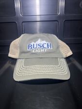 BUSCH LIGHT EMBROIDERED TRUCKER MESH BACK BEER CAP BASEBALL PROMO HAT NEW picture