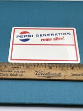 Vtg 1963 Advertising Pepsi Cola Pepsi Generation Membership Card Soda Pop picture