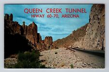 Hiway 60-70 AZ-Arizona, Queen Creek Tunnel, Antique, Vintage Postcard picture