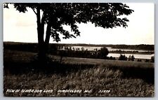 Postcard View Beaver Dam Lake Cumberland Wisconsin  RPPC  G 16 picture